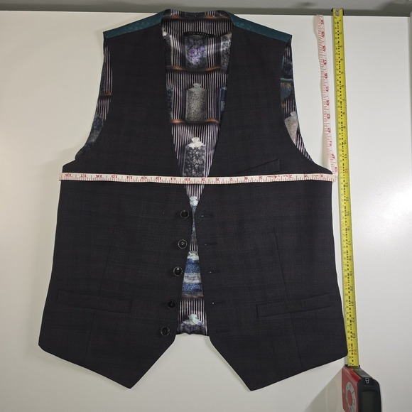 Ted Baker London Pippin W Vest Men's Size 4 (38R) | Modern Fit Wool Blend Woven - Picture 5 of 14